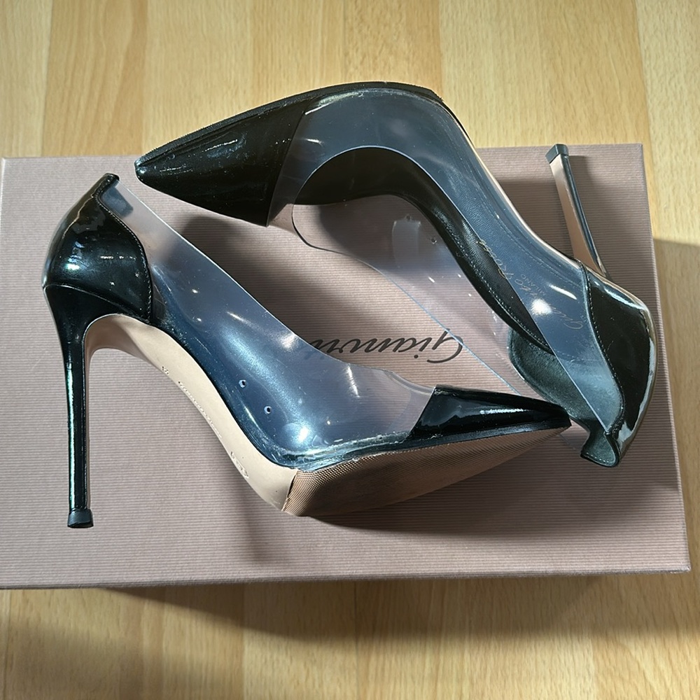Gianvito Rossi plexi heels pumps size 35 - Picture 4 of 14